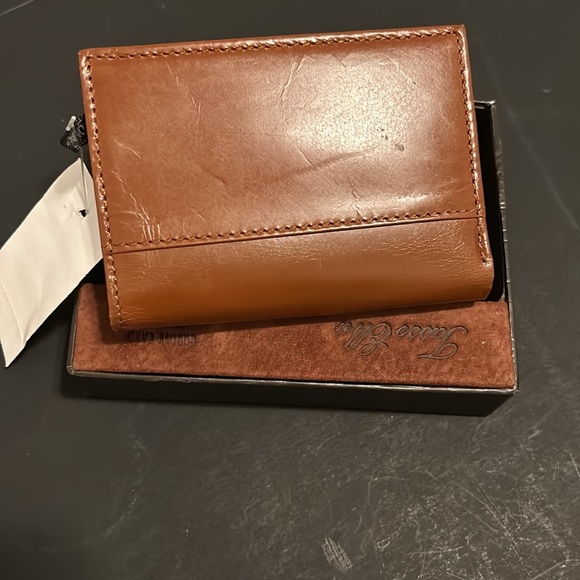 FASSO ELBA  NEW WALLET NEVER WORN TRIFOLD - Picture 5 of 9